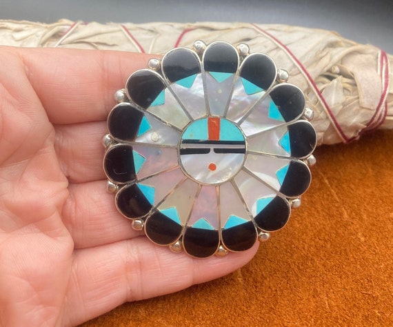 Beautiful vintage zuni sunface - Gem Beautiful vintage zuni sunface - Gem