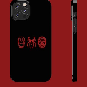 Spiderman Slim Phone Cases, Superhero case for Iphone 14 Pro Max 13 12 11 Pro Max Case Iphone X XR XS MAX Case Iphone 7 8 14 Iphone case
