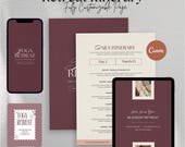 Itinerary Retreat Templates | Retreat Planner Editable Templates for Canva | Editable Itinerary | Retreat Instagram Post Template