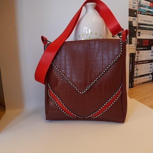 Sac carré Burgundy