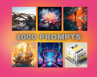 1000 Midjourney Promopts | Simple Copy and Paste | Digital Art | For Artists | Instant Delivery