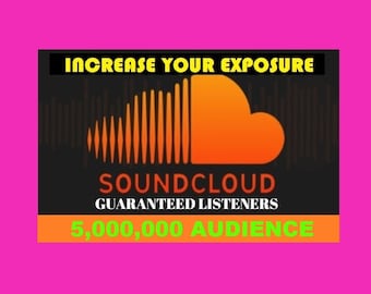 Soundcloud promotion to up to 5,000,000 audience size for 10 days