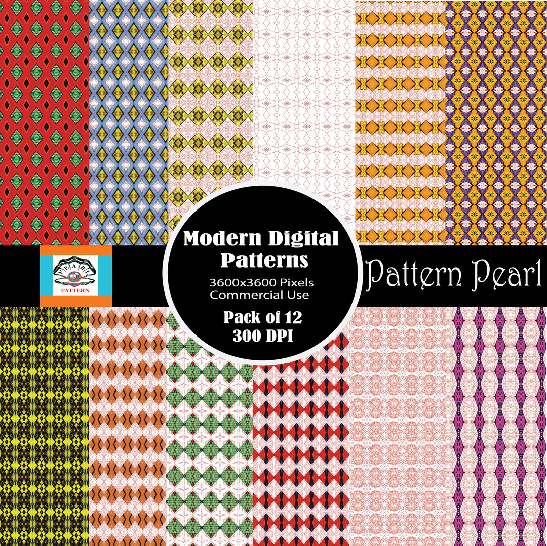 Unique Watermark Free Digital Paper Pack gift (Instant Download) - Etsy