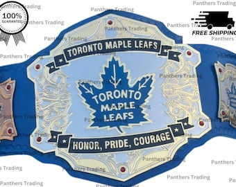 Cadeau de ceinture de lutte réplique de taille adulte du championnat des Maple Leafs de Toronto pour lui/elle