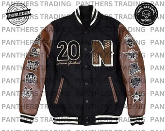 Nagro League Baseball Jacket Big Boy new Bomber S9 Varsity Jacket Veste en laine et similicuir pour homme