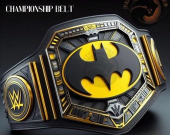 Nouvelle ceinture de championnat Batman personnalisée 2 mm, 4 mm, 6 mm en laiton, taille lourde, adulte/enfant, ceinture de champion faite main, cadeau pour lui