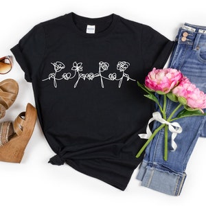 BTS Love yourself tshirt Kpop shirt Unisex self care t-shirt for Everyone Ultra Cotton flower Shirt multicolor hearts