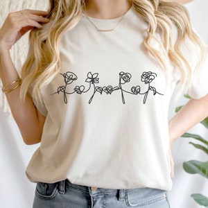 Camiseta BTS Love yourself em cores diferentes Camiseta Kpop Camiseta unissex de autocuidado para todos Camiseta de algodão ultrafloral com coração Presente BTS Merch