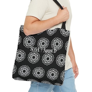 BTS SUGA Agust D tote bag for everyone BTS Min Yoongi Tote Bag Army D Day bts tote bag Suga bag Shopping Shoulder Bag Large Capacity Bag