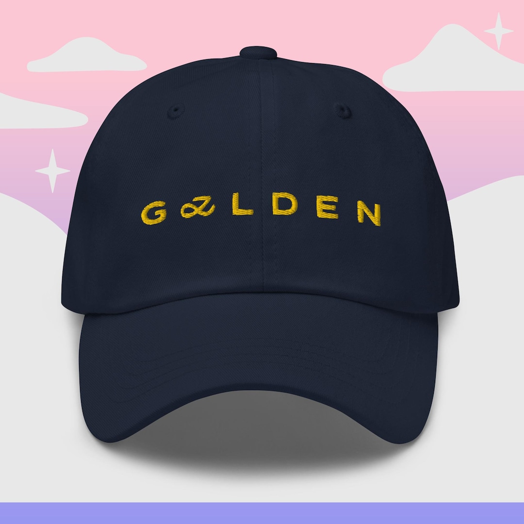 BTS Jungkook GOLDEN Embroidery Hat JK Bts Cap Jungkook Hat Army