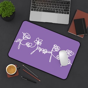 BTS Love yourself desk mat for everyone flowers hearts and love BTS ARMY love yourself Gaming Mouse Pad for Work Game Office Home
