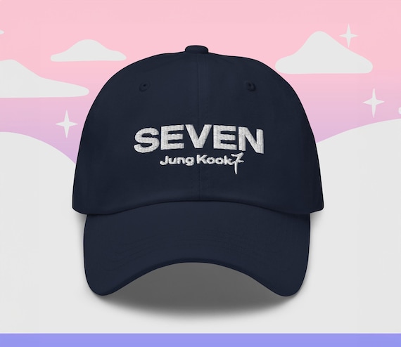 BTS Jungkook SEVEN Embroidery Hat With 7 Tatoo Design JK Bts Cap
