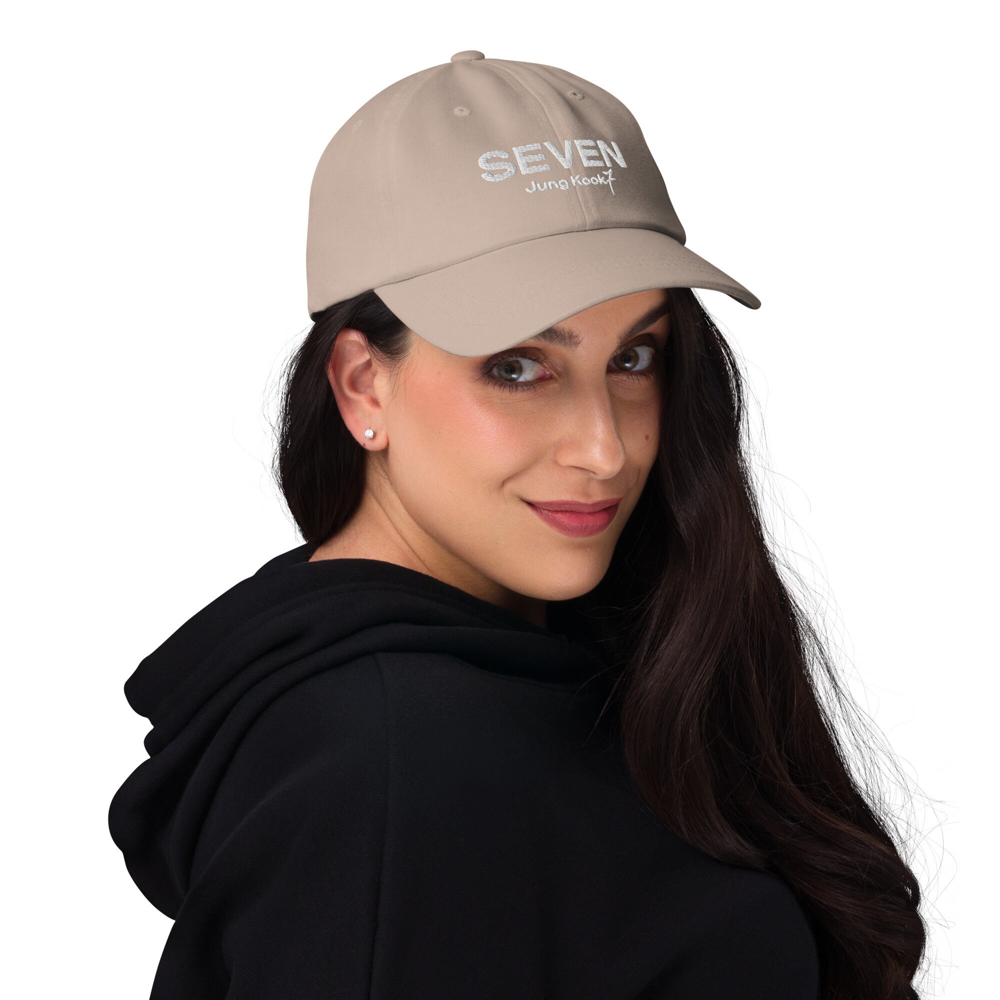 BTS Jungkook SEVEN Embroidery Hat With 7 Tatoo Design JK Bts Cap