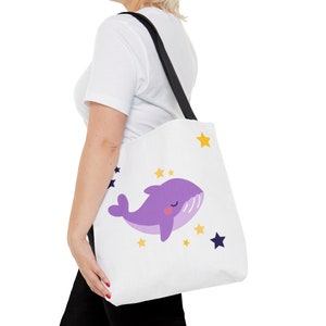 BTS TinyTAN Whale tote bag for everyone BTS ARMY love yourself Tote Bag Shopping Shoulder Bag Large Capacity Bag cute whale bag