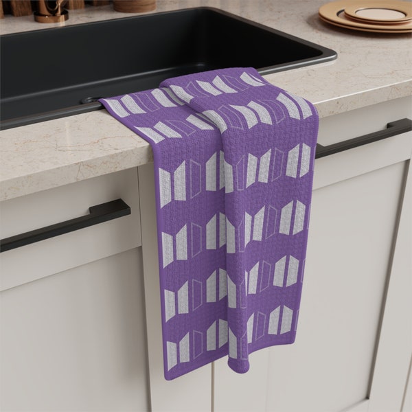 BTS ARMY logo patterned Tea Towel for everyone BTS gift Army Bts merch soft tea towel Decor Kitchen Towel Kitchen Decor baker chef cook