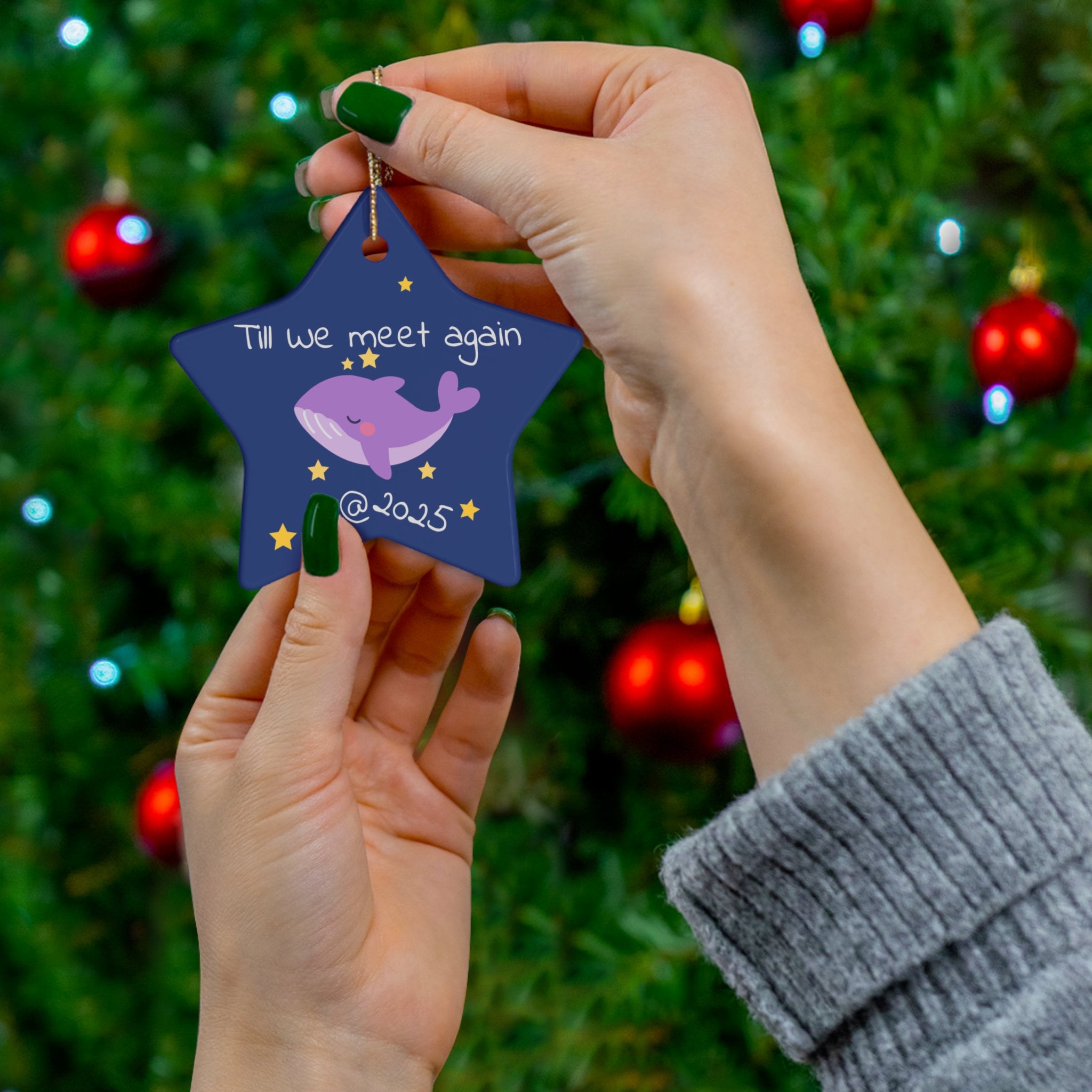 BTS Purple Whale Till We Meet in 2025 Christmas Ornaments Kpop