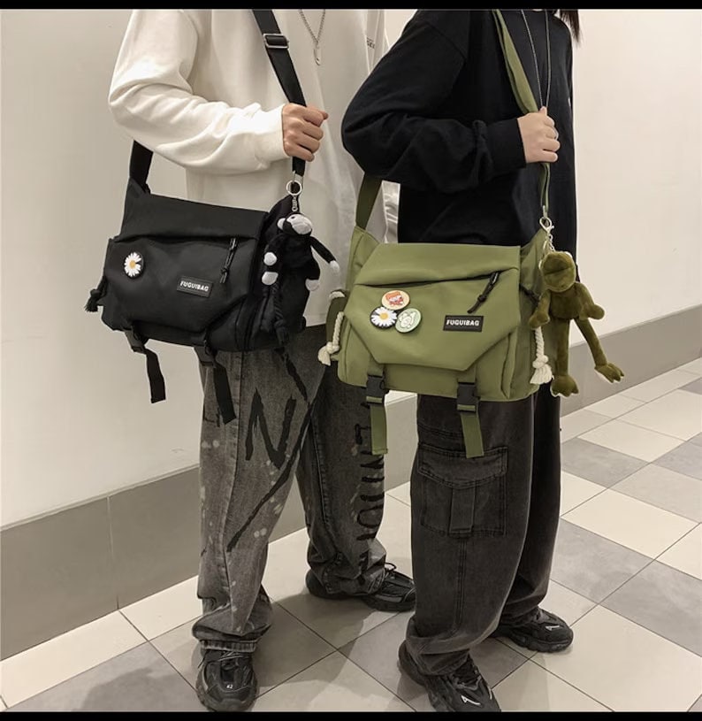 Xhtang Men's Large Capacity Messenger Bag