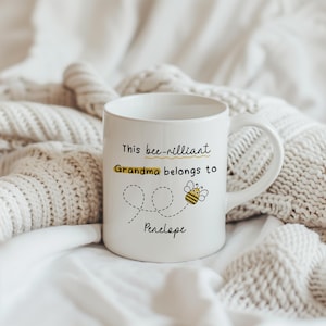 Personalised Bee-rilliant Granny Mug - Gift for Granny, Granny Birthday Gift, Granny Christmas Gift, Granny Bee Gifts, Granny Coffee Mug