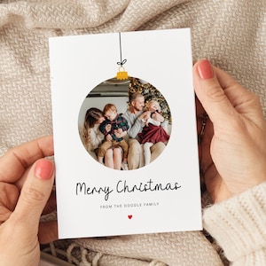 Tarjeta navideña familiar personalizada, tarjetas navideñas de la familia, paquetes de tarjetas navideñas, tarjetas navideñas para parejas, tarjetas navideñas con fotos
