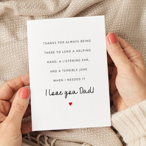 Cartes d'anniversaire de papa, carte de papa, carte de fête des pères, carte d'amour pour papa, carte d'anniversaire pour papa, joyeux anniversaire papa, 60e anniversaire de papa