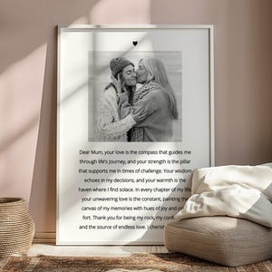 Mum Personalised Print, Mum Christmas Gift, Mum Christmas Present, Mum Birthday Gift, Gift for Mum, Mum Personalised Gifts, Mum Photo Gifts