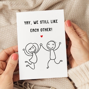 Nous nous aimons toujours Carte d'anniversaire de mariage, carte d'anniversaire de mari, carte d'anniversaire de femme, carte d'anniversaire de petit ami, carte de petite amie