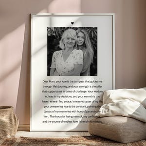 Impression personnalisée Mam, Cadeau pour Mam, Cadeaux personnalisés Mam, Cadeau d'anniversaire Mam, Cadeau de Noël Mam, Décoration d'intérieur Mam, Aimer les cadeaux Mam, Citation
