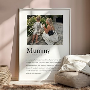 Personalised Mummy Definition Print, Mummy Christmas Gifts, Mummy Christmas Presents, Gift for Mummy, Mummy Birthday Gift, Mummy Home Decor