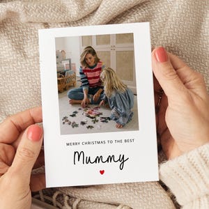 Gepersonaliseerde mummie kerstkaart, kerstkaart voor mummie, mummie kerstcadeaus, mummie kerstcadeau, mummie fotokaart, moeder kerstkaart, moeder kerstkaart