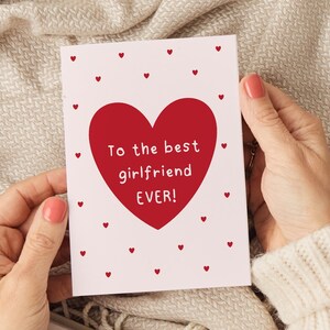 Biglietto per la migliore amica di sempre, biglietto per l'anniversario della fidanzata, biglietto per San Valentino della fidanzata, biglietto per il compleanno della fidanzata, biglietto per una fidanzata carina