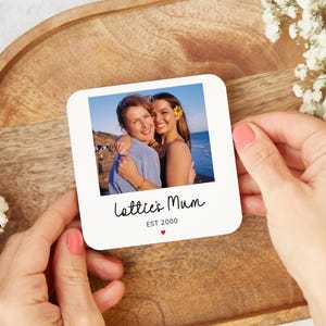 Personalised Mum Photo Coaster - Gift for Mum, Mum Birthday Gift, Mum Christmas Gift, Mother&#39;s Day Gift, Mum Photo Gift, Mum Gift from Kids