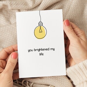Vous avez égayé ma vie carte d'anniversaire, carte d'anniversaire de petite amie, carte d'anniversaire de petit ami, carte d'anniversaire de mari, cartes de femme