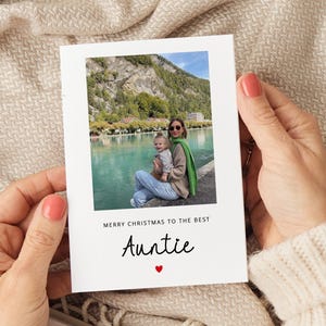 Personalisierte Tante Weihnachtskarte, Weihnachtskarte für Tante, Tante Grußkarte, Tante Weihnachtsgeschenke, Tante Weihnachtsgeschenke