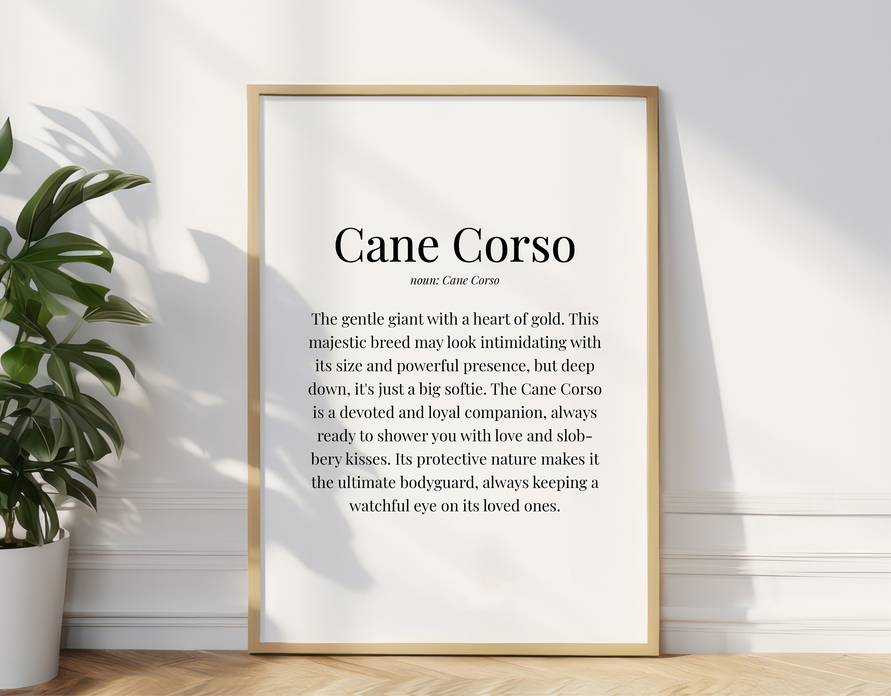 Cane Corso Definition Print Cane Corso Poster Cane Corso - Etsy UK