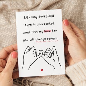 Life May Twist and Turn-kaart, jubileumkaarten, Valentijnsdagkaarten, kaarten vriendin, kaarten vriend, kaarten echtgenoot, kaarten echtgenoot, kaarten vrouw, paar