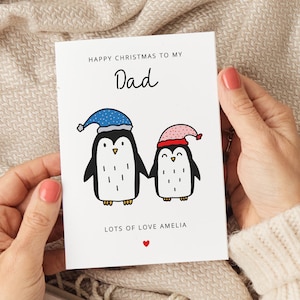 Gepersonaliseerde kerstkaarten vader, kerstkaart voor vader, kerstwenskaart vader, kerstcadeaus vader, kerstcadeau vader, kaarten vader