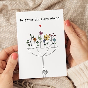 Carte Des jours meilleurs, Carte Vous pensez à vous, Carte Récupération rapide, Carte Chin up, Carte Guérir bientôt, Carte Grand câlin, Carte Ici pour vous