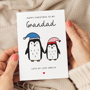 Personalisierte Opa Weihnachtskarten, Weihnachtskarte für Opa, Opa Weihnachtsgrußkarte, Opa Weihnachtsgeschenk, Weihnachtsgeschenk