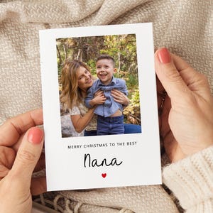 Personalisierte Nana Weihnachtskarte, Weihnachtskarte für Nana, Nana Weihnachtsgeschenk, Nana Weihnachtsgeschenk, Nana Weihnachtsfotokarte, Nana Weihnachten