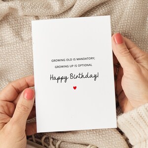 Cartes d'anniversaire en vieillissant, cartes d'anniversaire drôles, carte pour lui, carte pour elle, cartes d'anniversaire de papa, cartes d'anniversaire de petit ami, anniversaire d'un ami