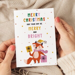 Cartes de Noël Renard, Cartes de Noël amusantes, Cartes de Joyeux Noël, Paquet de cartes de Noël, Cadeaux de Noël, Cartes de Noël de femme, Noël de maman