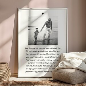 Grandpa Personalised Print, Grandpa Christmas Gift, Grandpa Christmas Present, Grandpa Birthday Gift, Gift for Grandpa, Grandpa Personalised
