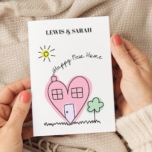 Tarjeta de nueva casa personalizada, tarjeta de nueva casa, regalos de nueva casa, regalos de bienvenida, regalo de nuevo propietario, tarjeta de propietario, tarjeta de felicitación