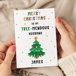 Cartes de Noël pour mari, Cartes de Noël drôles pour mari, Cartes de Noël meilleur mari, Cartes de Noël pour mari, Cartes personnalisées