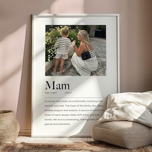 Personalisierte Mam Definition Druck, Mama Geschenke, Geschenk für Mama, liebevolle Mama Geschenke, Mama Geburtstagsgeschenk, Mama Weihnachtsgeschenke, Mama Dekor, Mama Zitate