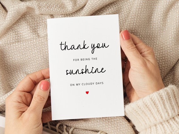 You Are My Sunshine Support Card You Are My Sunshine Support Card