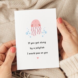 Carte d'anniversaire méduse, cartes d'anniversaire drôles, carte d'anniversaire petit ami, carte d'anniversaire petite amie, carte mari, carte femme