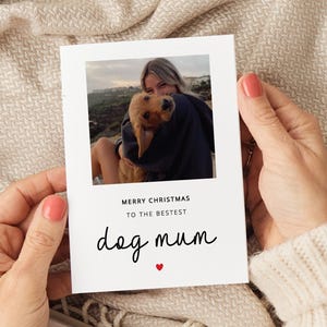 Personalisierte Hundemama Weihnachtskarte, Beste Hundemama Weihnachtskarte, Weihnachtskarte vom Hund, Hundemama Fotogeschenke, Hundemama Geschenke, Geschenk