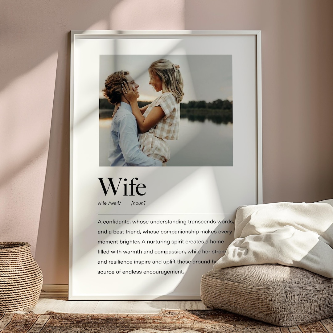 Personalised Wife Definition Print, Wife Christmas Gift, Wife Christmas ...