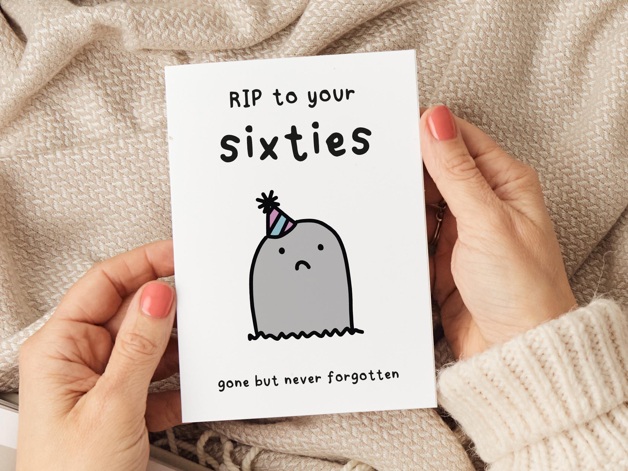 RIP To Your 60s Birthday Card, 70th Birthday Card, Funny 70th Birthday Card, Friend 70th Birthday Card, Dad 70th Birthday Card, Mum 70th